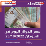 سعر الدولار اليوم في السودان الثلاثاء 25 أكتوبر 2022.. استقرار التعاملات