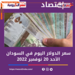 سعر الدولار في السودان اليوم الأحد 20 نوفمبر داخل تعاملات السوق السوداء