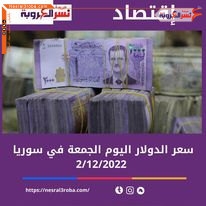 سعر الدولار اليوم في سوريا الجمعة 2 ديسمبر 2022.. استقر في البنوك والمصارف التجارية