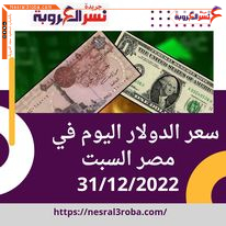 سعر الدولار اليوم في مصر السبت 31 ديسمبر 2022.. لدى البنوك وسط هدوء الطلب بشكل لافت.