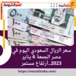 سعر الريال السعودى والقطرى اليوم في مصر الجمعة 6 يناير 2023