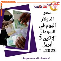 أسعار الدولار اليوم الاثنين 3 أبريل 2023 امام الجنيه السوداني سواء للبيع او الشراء