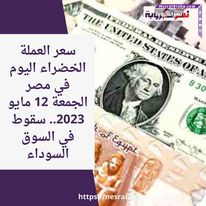 سعر العملة الخضراء اليوم في مصر الجمعة 12 مايو 2023.. سقوط داخل السوق السوداء