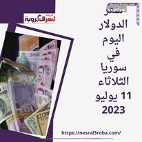 سعر الدولار اليوم في سوريا الثلاثاء 11 يوليو 2023.. داخل السوق