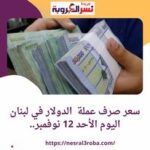 سعر صرف عملة الدولار في لبنان اليوم الأحد 12 نوفمبر.. مقابل الليرة اللبنانية
