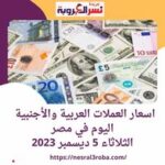 اسعار العملات العربية والأجنبية اليوم في مصر.. الثلاثاء 5 ديسمبر 2023