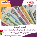 البنوك المصرية..سعر الدرهم الإماراتي أمام الجنيه اليوم الخميس 11 أبريل 2024