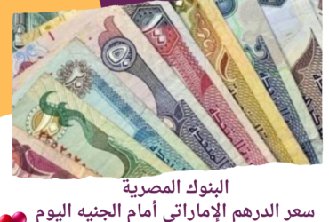 البنوك المصرية..سعر الدرهم الإماراتي أمام الجنيه اليوم الخميس 11 أبريل 2024