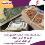 سعر الدولار مقابل الجنيه المصري اليوم الأحد 14 أبريل 2024..في البنك المركزي
