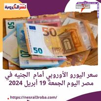 سعر اليورو الأوروبي أمام الجنيه في مصر اليوم الجمعة 19 أبريل 2024
